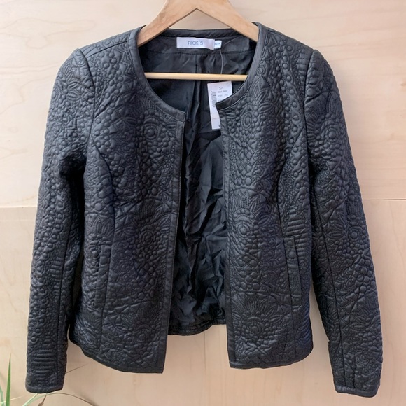 Ricki’s Bomber Textured Jacket Coat - Picture 2 of 9